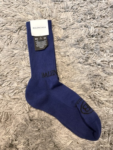 Balenciaga calze crew uomo - balenciaga, blu
