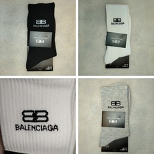 Calze Balenciaga bianche logo