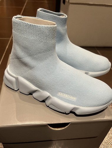Calzino balenciaga blu nuovo - balenciaga,