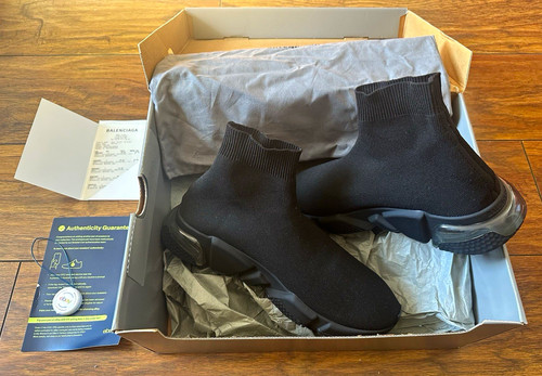 Balenciaga speed black calzino - black,