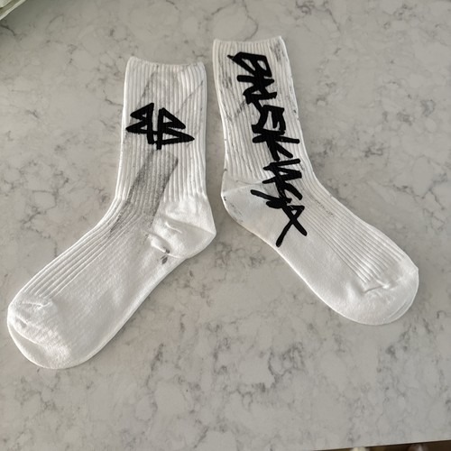 Calze balenciaga logo - balenciaga, bianco